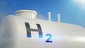 Modern hydrogen tank for renewable energy Royalty Free Stock Photo