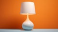 Modern Hyper-realistic White Lamp With Flickering Light