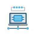 Modern Hypervisor Icon for Data Control Royalty Free Stock Photo