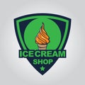 Modern ice cream logo