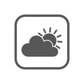 Modern Icon Weather Button Applications