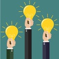 modern idea innovation light bulb concept. Royalty Free Stock Photo