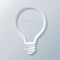 Modern idea lightbulb icon banner template