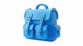 Modern illustration of a blue school bag Royalty Free Stock Photo