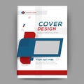 Modern illustration of business cover design or professional flyer.