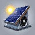 Solar Panel Technology Harnessing Sun Power Royalty Free Stock Photo