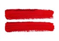 Modern illustration with red brush strokes on white background Royalty Free Stock Photo