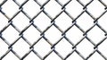 This modern illustration shows a metal wire mesh fence, rabitz grid isolated on a white background. The steel security Royalty Free Stock Photo