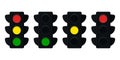 Modern image. Traffic light, vector illustration Royalty Free Stock Photo