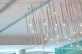 Modern indoor design lighting system on ceiling