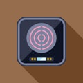Modern induction cooker showing heating element icon