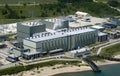 Modern Industrial Factory Plant with Aerial View