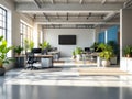 Modern Industrial Office Space Design Royalty Free Stock Photo