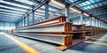 Modern Industrial Structure Steel Beams Supporting a Concrete Floor A Stunning Architectural and Engineering Feat Royalty Free Stock Photo