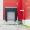 Modern industrial warehouse loading ramp
