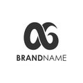 Modern infinite A&G initial logo creative concept Royalty Free Stock Photo