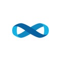 Modern Infinity Symbol Icons logo Template Royalty Free Stock Photo