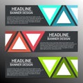 Modern infografic banner design. Vector Royalty Free Stock Photo