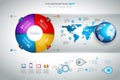 Modern Infografics template Royalty Free Stock Photo