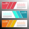 Modern infographic banner design. Vector Royalty Free Stock Photo
