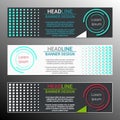 Modern infographic banner design. Vector Royalty Free Stock Photo