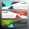 Modern infographic banner design. Vector Royalty Free Stock Photo