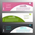 Modern infographic banner design. Vector Royalty Free Stock Photo