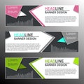 Modern infographic banner design. Vector