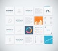 Modern infographic business vector template backgr