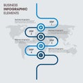 Unique Business Infographics options. Vector infographic element. - Vector Royalty Free Stock Photo