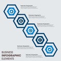 Unique Business Infographics options. Vector infographic element. - Vector Royalty Free Stock Photo