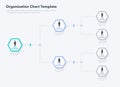 Modern infographic for company organizational structure