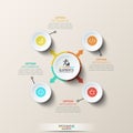 Modern infographic design template