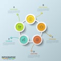 Modern infographic design template Royalty Free Stock Photo