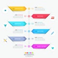 Modern infographic design template Royalty Free Stock Photo