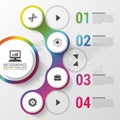 Modern infographic design template. Vector illustration. Can be used for diagram, banner, number options, workflow layout, step up