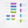 Creative steps collection colorful business infographic template, can be used for presentation, web or workflow diagram layout