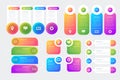 Creative steps collection colorful business infographic template, can be used for presentation, web or workflow diagram layout