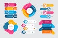 Creative steps collection colorful business infographic template, can be used for presentation, web or workflow diagram layout