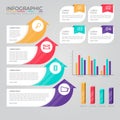 Creative steps collection colorful business infographic template, can be used for presentation, web or workflow diagram layout