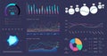 Modern infographic marketing data presentation. Graphic, circle infochart, diagram, online statistics, data analytics