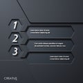 Modern infographic, realistic design elements