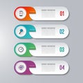 Modern infographic template with 4 options Royalty Free Stock Photo
