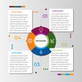 Modern infographic template in modern colorfull