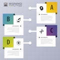 Modern infographic timeline. Modern design template. Vector illustration Royalty Free Stock Photo