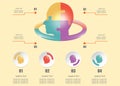 Modern infographic  vector with puzzle head Royalty Free Stock Photo