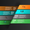 Modern infographics business design options banner.