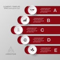 Modern infographics business design options banner.