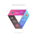 Modern infographics business design with 3 options options banne.