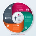 Modern infographics circle Royalty Free Stock Photo